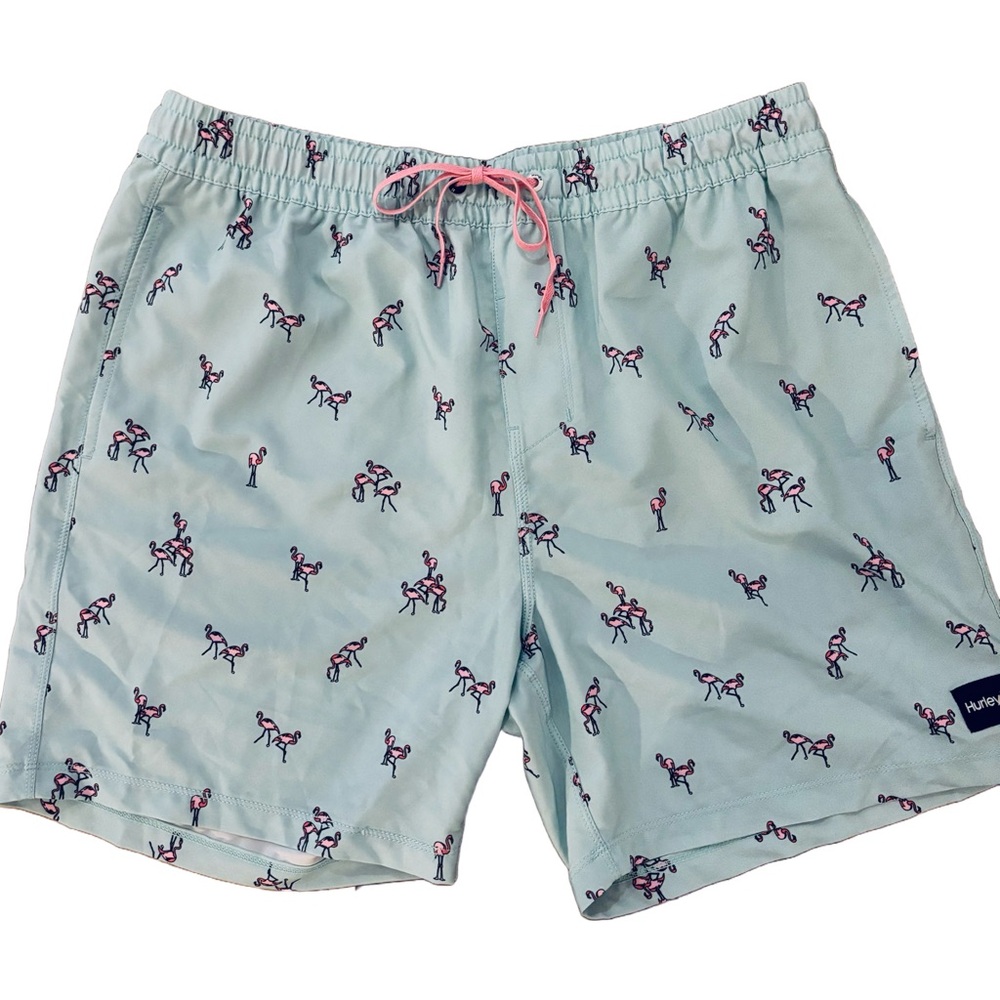 Men’s Hurley Flamingo Swim Trunks | Size: Large